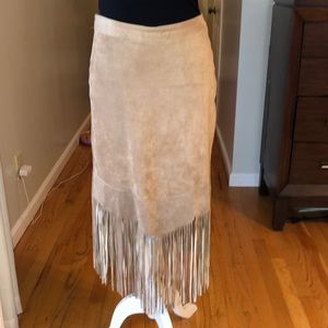 A.B.S suede skirt